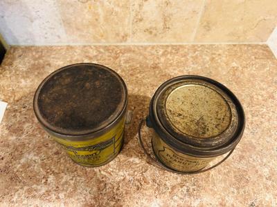 NEAT OLD PEANUT BUTTER CANS