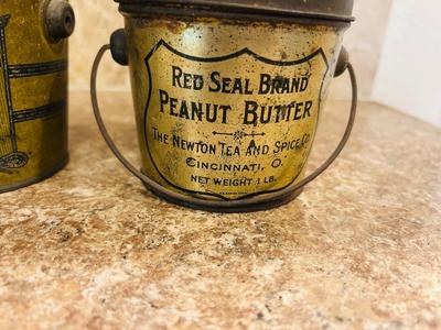 NEAT OLD PEANUT BUTTER CANS