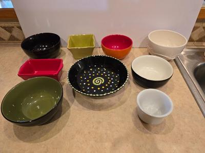 Assorted Ceramic & Stoneware Bowls –
