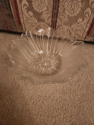Floral Glass Bowl