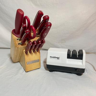 11 Piece KitchenAid Knife Block Set & Sharpener (DR-SS)