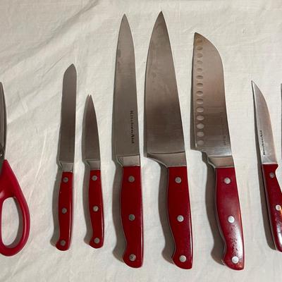11 Piece KitchenAid Knife Block Set & Sharpener (DR-SS)