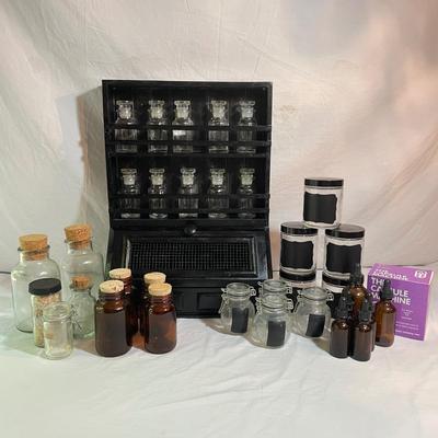 Apothecary Jars, Rack & Capsule Machine (LR-SS)