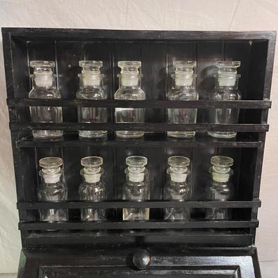 Apothecary Jars, Rack & Capsule Machine (LR-SS)