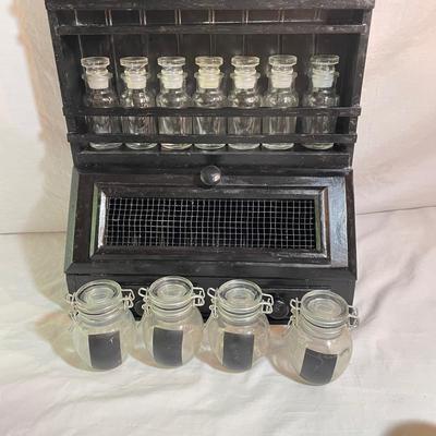 Apothecary Jars, Rack & Capsule Machine (LR-SS)