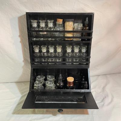 Apothecary Jars, Rack & Capsule Machine (LR-SS)