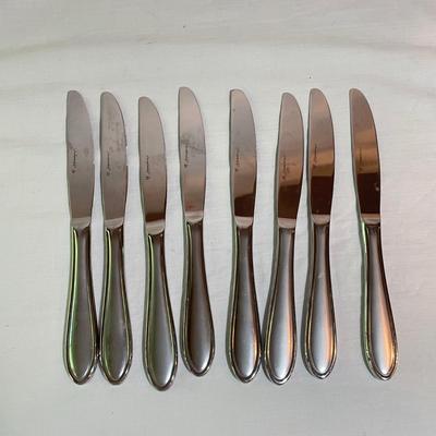 8 Person Hampton Forge Signature Flatware Set plus Steak Knives (K-SS)