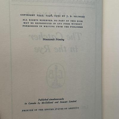 1st Edition J.D. Salinger & More Classic Novels (D-HS)