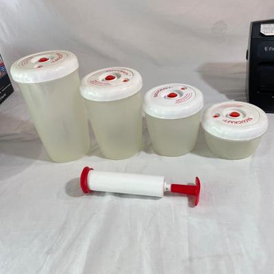 Food Saver with Vacuum Sealable Food Storage (K-SS)