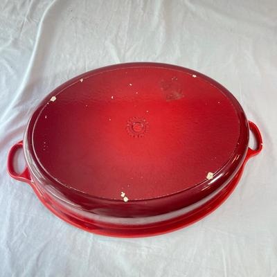 Le Creuset Cast Iron Roasting Pan and Soup Bowls (K-SS