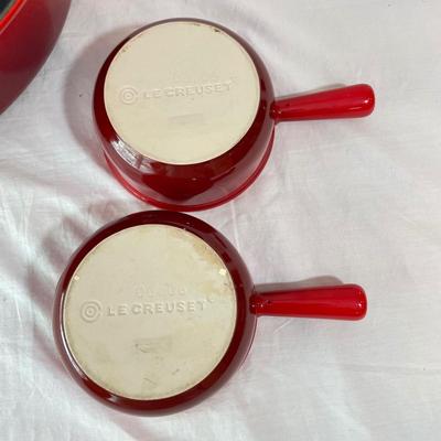 Le Creuset Cast Iron Roasting Pan and Soup Bowls (K-SS