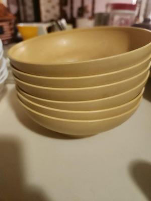Plastic Yellow Bowl Set