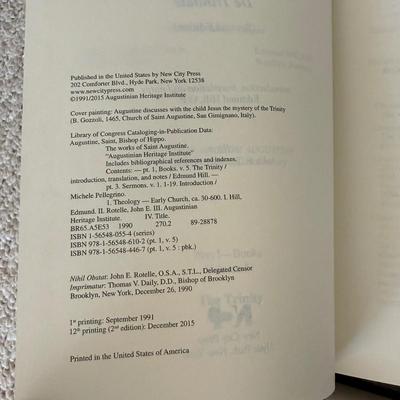 “The Works of St. Augustine A Translation for the 21st Century”, Six Volumes (LE-HS)