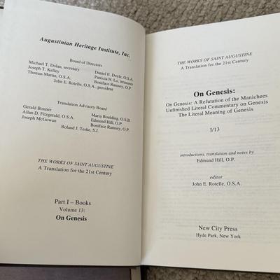“The Works of St. Augustine A Translation for the 21st Century”, Six Volumes (LE-HS)