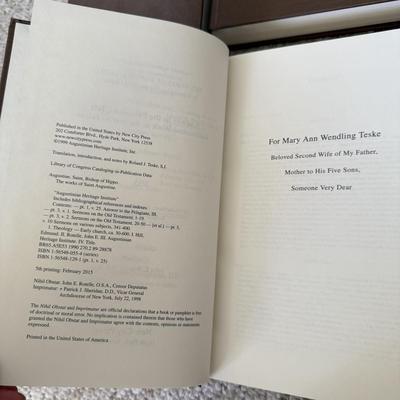 “The Works of St. Augustine A Translation for the 21st Century”, Six Volumes (LE-HS)