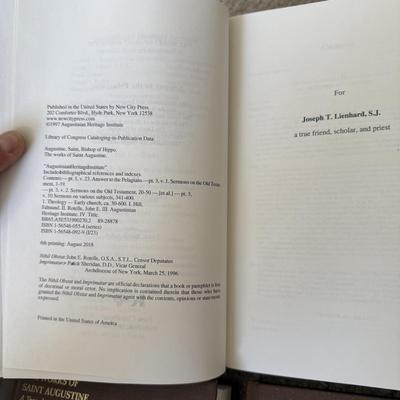 “The Works of St. Augustine A Translation for the 21st Century”, Six Volumes (LE-HS)