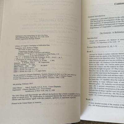 “The Works of St. Augustine A Translation for the 21st Century”, Six Volumes (LE-HS)