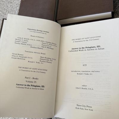 “The Works of St. Augustine A Translation for the 21st Century”, Six Volumes (LE-HS)