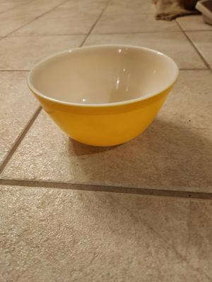 Yellow Pyrex Bowl