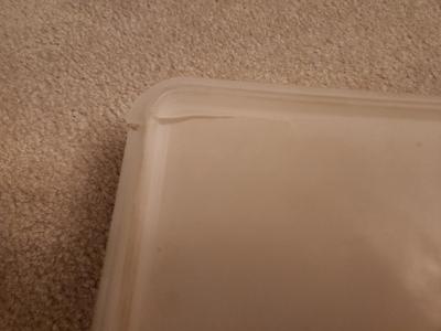 Real White Tupperware Container