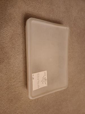 Real White Tupperware Container