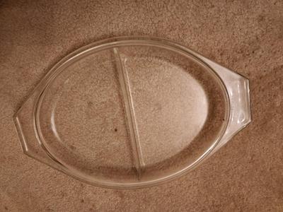 2 Section Glass Dish