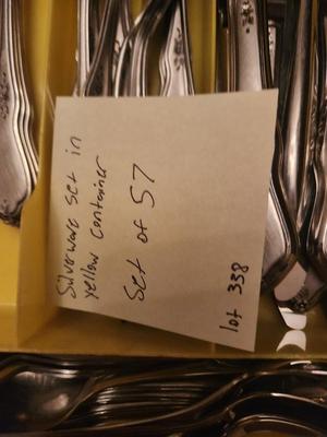 Silverware set in Yellow Container