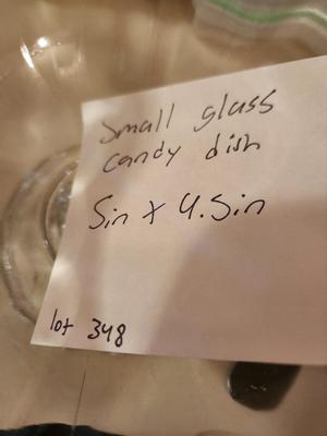 Small Glass Candy Dish
