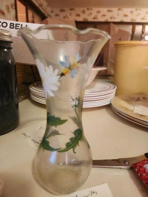 Small Vase with Painted Flowers