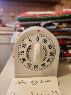 White Egg Timer