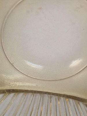Vintage Federal Glass "Golden Glow" Amber Ribbed Mixing Bowl 9 3/4”