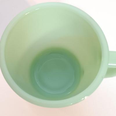 LOT 208: Fire King Jadeite Coffee Mugs and Chili Bowls