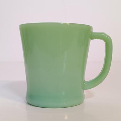 LOT 208: Fire King Jadeite Coffee Mugs and Chili Bowls