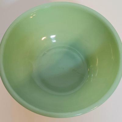 LOT 208: Fire King Jadeite Coffee Mugs and Chili Bowls