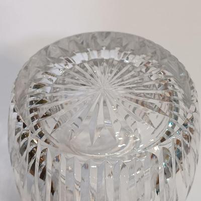 LOT 212: Galena Crystal Biscuit Jar, Waterford Crystal Honey Jar, Sterling Silver Spoon & More