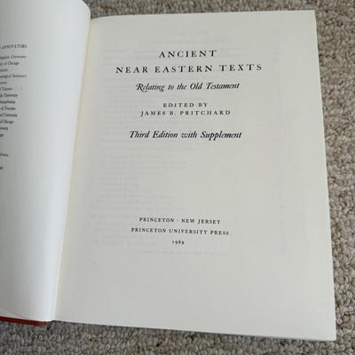 “Ancient Near Eastern Texts Relating to the Old Testament” & More (BR2-HS)