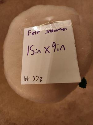 Felt Snowman