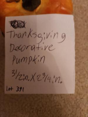 Thanksgiving Decorative Pumpkin