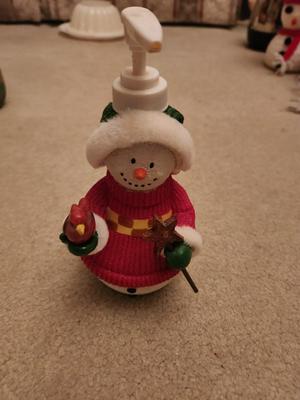 Snowman Soap Dispenser