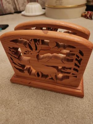 Christmas Wooden Napkin Holder
