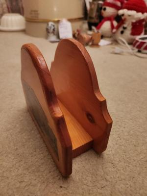 Town Wooden Napkin Holder