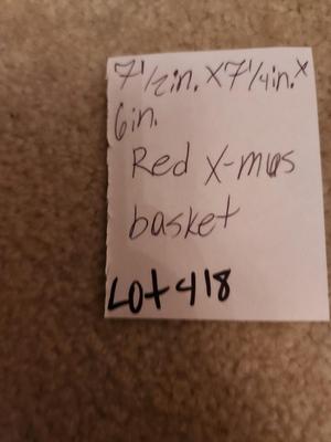Red Christmas Basket