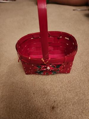 Red Christmas Basket