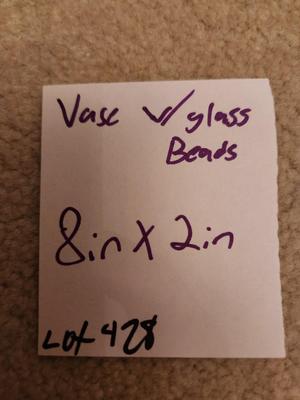 Vase w/ Glass Beads