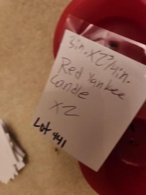 Small Red Yankee Candles