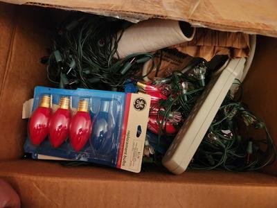 Box of Christmas Lights