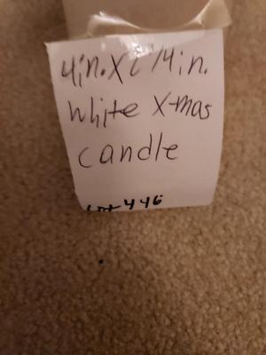 White Christmas Candle