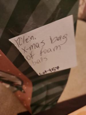 Christmas Bag with Foam Balls