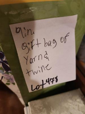Giftbag of Yarn and Twine