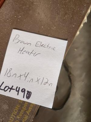 Brown Electric Heater